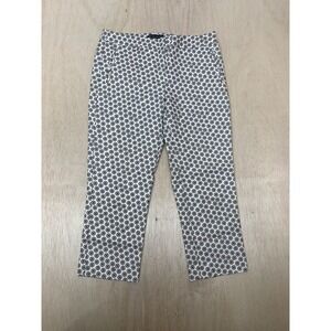 Adrianna Papell Floral geometric print women's Cropped Capri pants Sz 6‎
